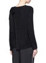 Back View - Click To Enlarge - VINCE - Wrap back cashmere-cotton sweater
