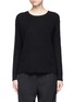 Main View - Click To Enlarge - VINCE - Wrap back cashmere-cotton sweater