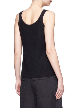 Back View - Click To Enlarge - VINCE - Scoop neck cotton knit tank top