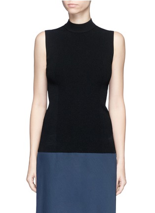 Main View - Click To Enlarge - VINCE - Mock neck rib knit tank top