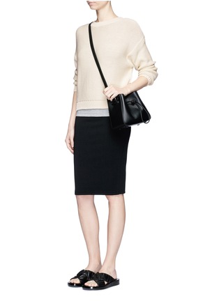 Figure View - Click To Enlarge - VINCE - Stretch jersey pencil skirt