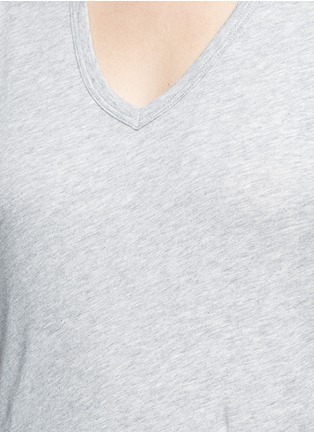 Detail View - Click To Enlarge - VINCE - Relaxed fit Pima cotton V-neck T-shirt