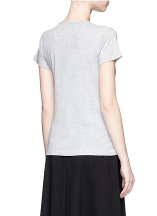 Back View - Click To Enlarge - VINCE - Relaxed fit Pima cotton V-neck T-shirt
