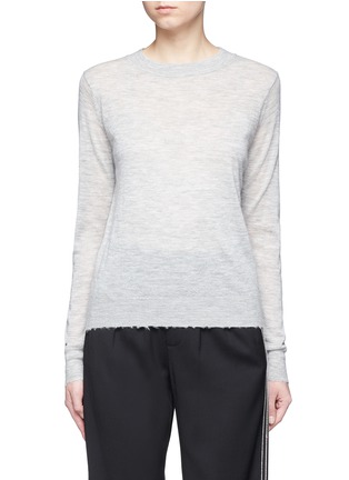 Main View - Click To Enlarge - VINCE - Distressed edge cashmere sweater