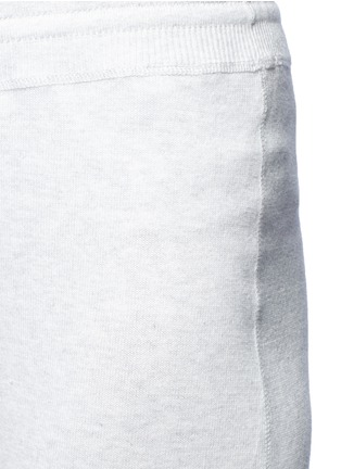 Detail View - Click To Enlarge - VINCE - Drawstring waist cotton knit culottes