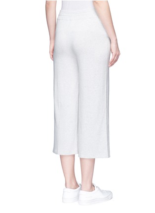 Back View - Click To Enlarge - VINCE - Drawstring waist cotton knit culottes