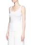 Front View - Click To Enlarge - VINCE - Scoop neck Pima cotton tank top