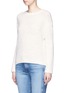 Front View - Click To Enlarge - VINCE - Textured Merino wool blend open knit sweater