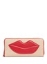 Main View - Click To Enlarge - ALICE & OLIVIA - Lip patch leather continental wallet