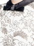 Detail View - Click To Enlarge - ALICE & OLIVIA - 'Manie' satin collar embellished floral lace top