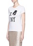 Front View - Click To Enlarge - ALICE & OLIVIA - 'Stace Face I Love NY' print T-shirt