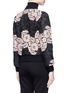 Back View - Click To Enlarge - ALICE & OLIVIA - 'Felisa' floral guipure lace bomber jacket