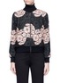 Main View - Click To Enlarge - ALICE & OLIVIA - 'Felisa' floral guipure lace bomber jacket