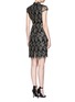 Back View - Click To Enlarge - ALICE & OLIVIA - 'Marya' floral embroidered tulle dress