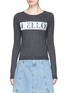 Main View - Click To Enlarge - ALICE & OLIVIA - 'Hello Goodbye' slogan wool sweater