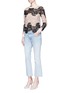 Figure View - Click To Enlarge - ALICE & OLIVIA - 'Jesse' floral guipure lace wool sweater