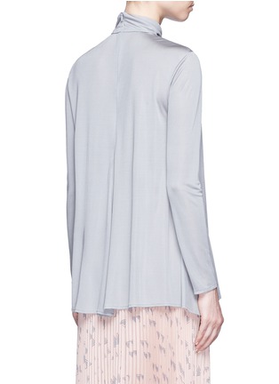 Back View - Click To Enlarge - VALENTINO GARAVANI - Ruched silk jersey top