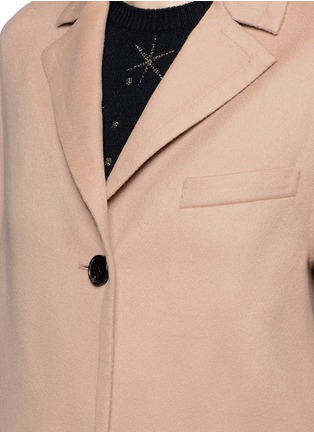 Detail View - Click To Enlarge - VALENTINO GARAVANI - Inverted back pleat wool-cashmere long coat