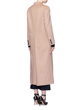 Back View - Click To Enlarge - VALENTINO GARAVANI - Inverted back pleat wool-cashmere long coat