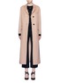 Main View - Click To Enlarge - VALENTINO GARAVANI - Inverted back pleat wool-cashmere long coat