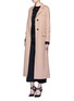 Figure View - Click To Enlarge - VALENTINO GARAVANI - Inverted back pleat wool-cashmere long coat