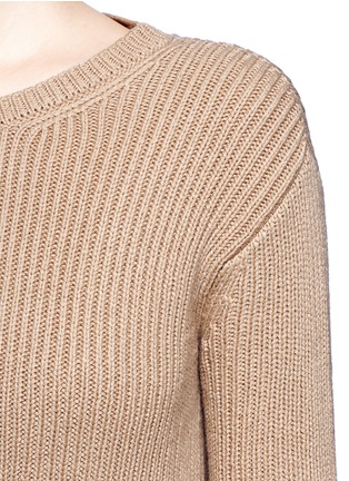 Detail View - Click To Enlarge - VALENTINO GARAVANI - Bow tie open back long cashmere sweater