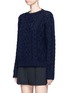 Front View - Click To Enlarge - VALENTINO GARAVANI - Embellished virgin wool-cashmere sweater