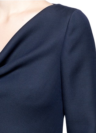 Detail View - Click To Enlarge - VALENTINO GARAVANI - Cowl neck Crepe Couture dress