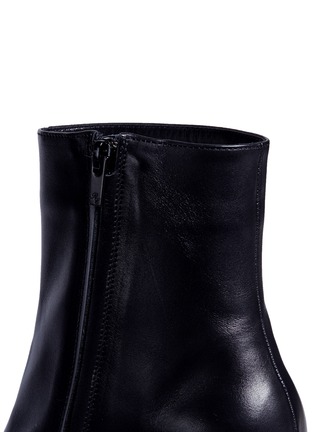 Detail View - Click To Enlarge - CLERGERIE - 'Babe' calfskin leather short boots