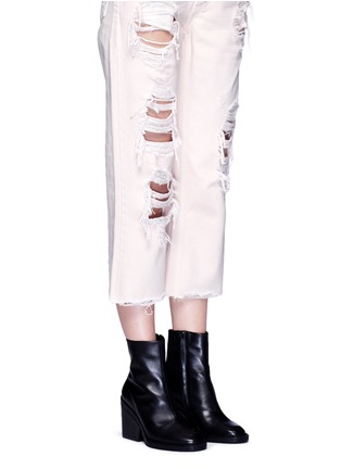 Figure View - Click To Enlarge - CLERGERIE - 'Babe' calfskin leather short boots