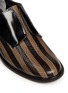 Detail View - Click To Enlarge - CLERGERIE - 'Jaml' stripe croc effect leather laceless derbies
