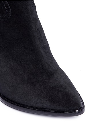 Detail View - Click To Enlarge - CLERGERIE - 'Ogue' suede wedge cowboy boots