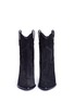 Front View - Click To Enlarge - CLERGERIE - 'Ogue' suede wedge cowboy boots