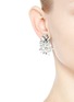 Figure View - Click To Enlarge - ERICKSON BEAMON - 'Winter Wonderland' Swarovski crystal floral cluster earrings