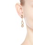 Figure View - Click To Enlarge - ERICKSON BEAMON - 'Princess' Swarovski crystal geometric cutout drop earrings