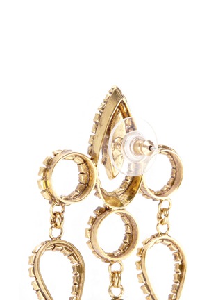 Detail View - Click To Enlarge - ERICKSON BEAMON - 'Princess' Swarovski crystal chandelier drop earrings