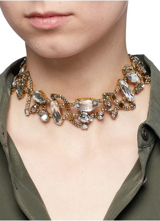 Figure View - Click To Enlarge - ERICKSON BEAMON - 'River Song' Swarovski crystal choker necklace