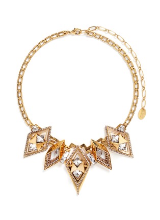 Main View - Click To Enlarge - ERICKSON BEAMON - 'Geometry One' Swarovski crystal statement necklace