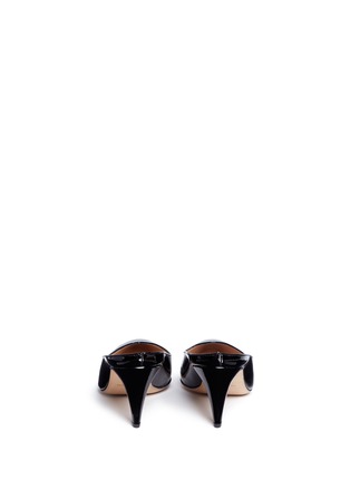 Back View - Click To Enlarge - MANSUR GAVRIEL - Patent leather pump slippers