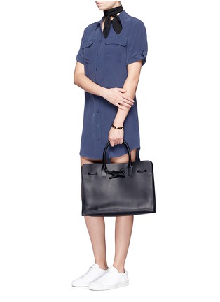 Figure View - Click To Enlarge - MANSUR GAVRIEL - 'Large Sun' leather drawstring tote
