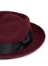 Detail View - Click To Enlarge - SENSI STUDIO - Grosgrain bow wool felt fedora hat