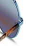 Detail View - Click To Enlarge - MATTHEW WILLIAMSON - Tortoiseshell acetate temple aviator mirror sunglasses