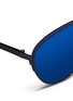 Detail View - Click To Enlarge - MATTHEW WILLIAMSON - Wire rim cat eye mirror sunglasses