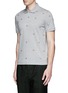 Front View - Click To Enlarge - MONCLER - Logo embroidery polo shirt