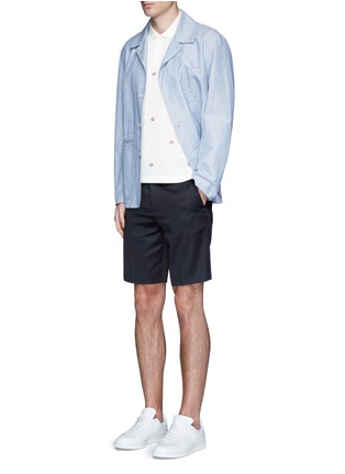 Figure View - Click To Enlarge - MONCLER - Logo embroidery polo shirt