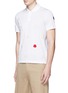Front View - Click To Enlarge - MONCLER - Empty logo patch polo shirt