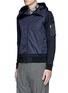 Front View - Click To Enlarge - MONCLER - Windbreaker front zip hoodie
