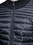 Detail View - Click To Enlarge - MONCLER - Quilted down front side stripe zip cardigan