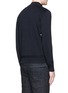 Back View - Click To Enlarge - MONCLER - Quilted down front side stripe zip cardigan
