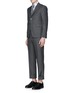 Figure View - Click To Enlarge - THOM BROWNE  - Wool step twill suit